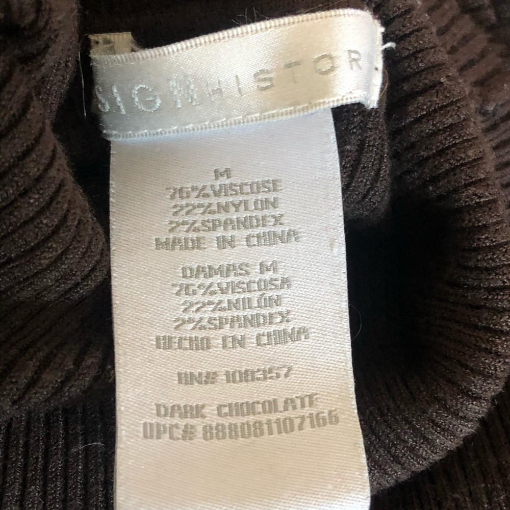 Dark Brown Turtle Neck Sweater - Picture 3 of 3